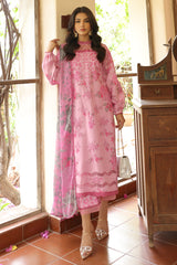 3-PC Printed Lawn Shirt with Printed Chiffon Dupatta and Trouser AS4-51