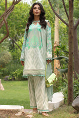 3-PC Printed Lawn Shirt with Printed Chiffon Dupatta with Trouser AS4-48