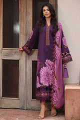 3-PC Embroidered Lawn Shirt with Embroidered Chiffon Dupatta with Trouser AS4-44