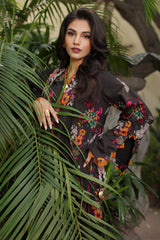 3-PC Unstitched Printed Lawn Shirt with Embroidered Chiffon Dupatta and Trouser AS4-41