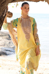 3-PC Unstitched Printed Lawn Shirt with Embroidered Chiffon Dupatta and Trouser AN4-08