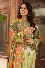 3-PC Printed Lawn Shirt with Chiffon Dupatta and Trouser DCSP4-5