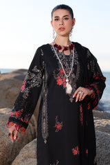 3-PC Unstitched Printed Lawn Shirt with Embroidered Chiffon Dupatta and Trouser AN4-09