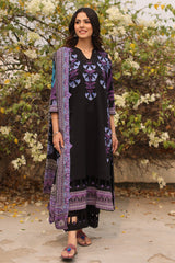 3-PC Printed Lawn Shirt with Chiffon Dupatta and Trouser DCSP4-7