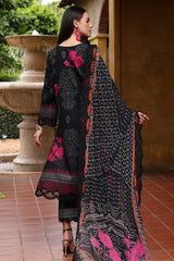 3-PC Embroidered Lawn Shirt with Embroidered Chiffon Dupatta and Trouser DSRB4-06