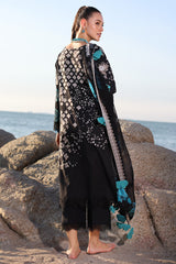 3-PC Unstitched Printed Lawn Shirt with Embroidered Chiffon Dupatta and Trouser AN4-01