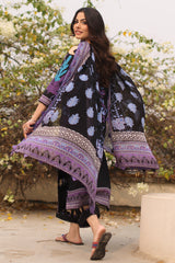 3-PC Printed Lawn Shirt with Chiffon Dupatta and Trouser DCSP4-7