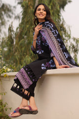 3-PC Printed Lawn Shirt with Chiffon Dupatta and Trouser DCSP4-7
