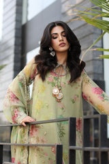 3-PC Embroidered Organza Shirt with Organza Dupatta and Trouser CMA-4-16