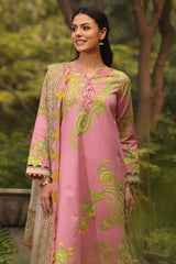 3-PC Printed Lawn Shirt with Chiffon Dupatta and Trouser DCSP4-1