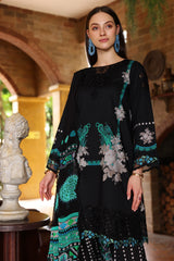 3-PC Embroidered Lawn Shirt with Embroidered Chiffon Dupatta and Trouser DSCC4-25