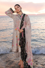 3-PC Printed Lawn Shirt with Chiffon Dupatta and Trouser CPS-AS4-04