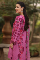 3-PC Printed Lawn Shirt with Embroidered Chiffon Dupatta and Trouser DSPM4-06