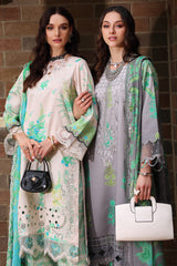 3-PC Embroidered Lawn Shirt with Embroidered Chiffon Dupatta and Trouser DSCC4-27