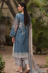 3-PC Printed Lawn Shirt with Chiffon Dupatta and Trouser DCSP4-4