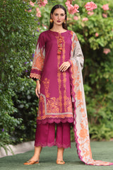 3-Pc Unstitched Embroidered Staple Suit AWE5-13