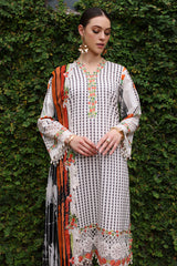 3-PC Unstitched Embroidered Lawn Collection CRB5-08S