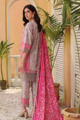 3-PC Embroidered Linen Shawl Suit SHW4-04 P