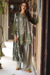 3-Pc Unstitched Embroidered Staple Suit AWE5-14