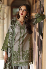 3-Pc Unstitched Embroidered Staple Suit AWE5-14