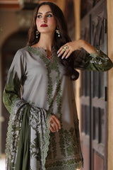 3-Pc Unstitched Embroidered Staple Suit AWE5-14