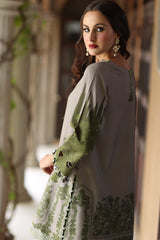 3-Pc Unstitched Embroidered Staple Suit AWE5-14