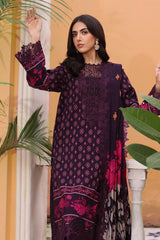 3-PC Embroidered Linen Shawl Suit SHW4-01 P