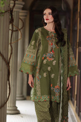 3-PC Unstitched Embroidered Lawn Collection AG6-03