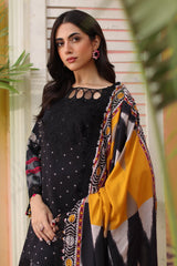 3-PC Embroidered Linen Shawl Suit SHW4-03 P