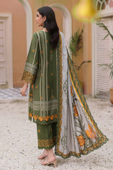 3-PC Embroidered Linen Shawl Suit SHW4-07 P