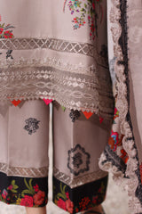 3-PC Embroidered Linen Shawl Suit SHW4-02 P