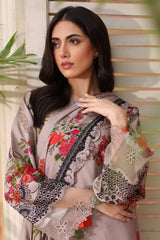 3-PC Embroidered Linen Shawl Suit SHW4-02 P