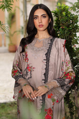 3-PC Embroidered Linen Shawl Suit SHW4-02 P