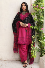 3-PC Embroidered Shawl Collection Suit CCW4-11 P