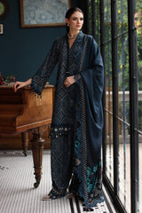 3-PC Unstitched Embroidered Linen Collection CCW6-20