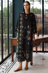 3-Pc  Unstitched Embroidered Staple Suit  AWE5-02