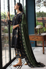 3-Pc  Unstitched Embroidered Staple Suit  AWE5-02