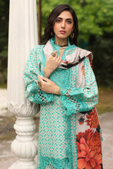 3-PC Embroidered Shawl Collection CCW4-18 Suit P