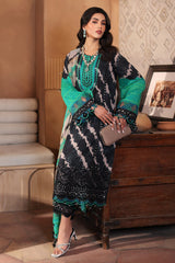3-Pc Unstitched Printed Embroidered Lawn Shirt With Printed Chiffon Dupatta CRS4-08