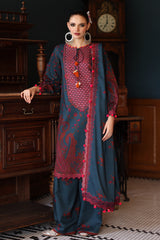 3-Pc Unstitched Embroidered Staple Suit AWE5-01