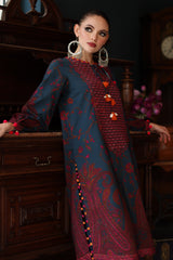 3-PC Unstitched Embroidered Linen Collection ANW6-04