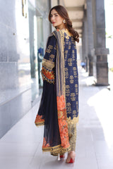 3-PC Unstitched Embroidered Lawn Collection CC5-28