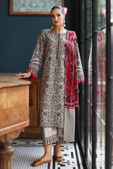 3-PC Unstitched Printed Linen Collection CPW5-09