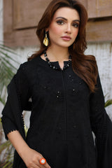 3-PC Embroidered Cotton Shirt with Chiffon Dupatta and Trouser CNP-4-055