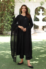 3-PC Cotton Shirt with Chiffon Dupatta and Trouser CNP-4-052