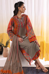 3-PC Unstitched Printed Lawn Collection CP4-33