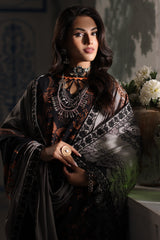 3-Pc Embroidered Linen Shawl Suit Collection CVW4-01