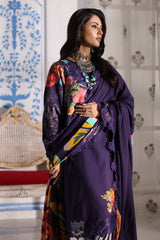 3-Pc Embroidered Linen Shawl Suit Collection CVW4-06