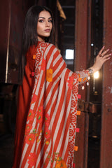 3-PC Unstitched Printed Khaddar Shirt with Printed Khaddar Dupatta CPW4-08