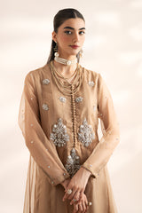 3-PC Embroidered Organza Shirt with Organza Dupatta and Trouser CMA-4-02 SKIN